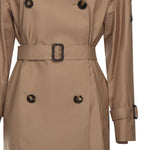 Trench corto doppiopetto in twill di cotone 2529026044600 001 MAX MARA THE CUBE 