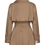 Trench corto doppiopetto in twill di cotone 2529026044600 001 MAX MARA THE CUBE 