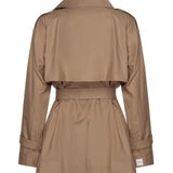 Trench corto doppiopetto in twill di cotone 2529026044600 001 MAX MARA THE CUBE 