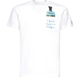 T-shirt Austin con ricamo e stampa AUS0001 05648H MC2 SAINT BARTH 