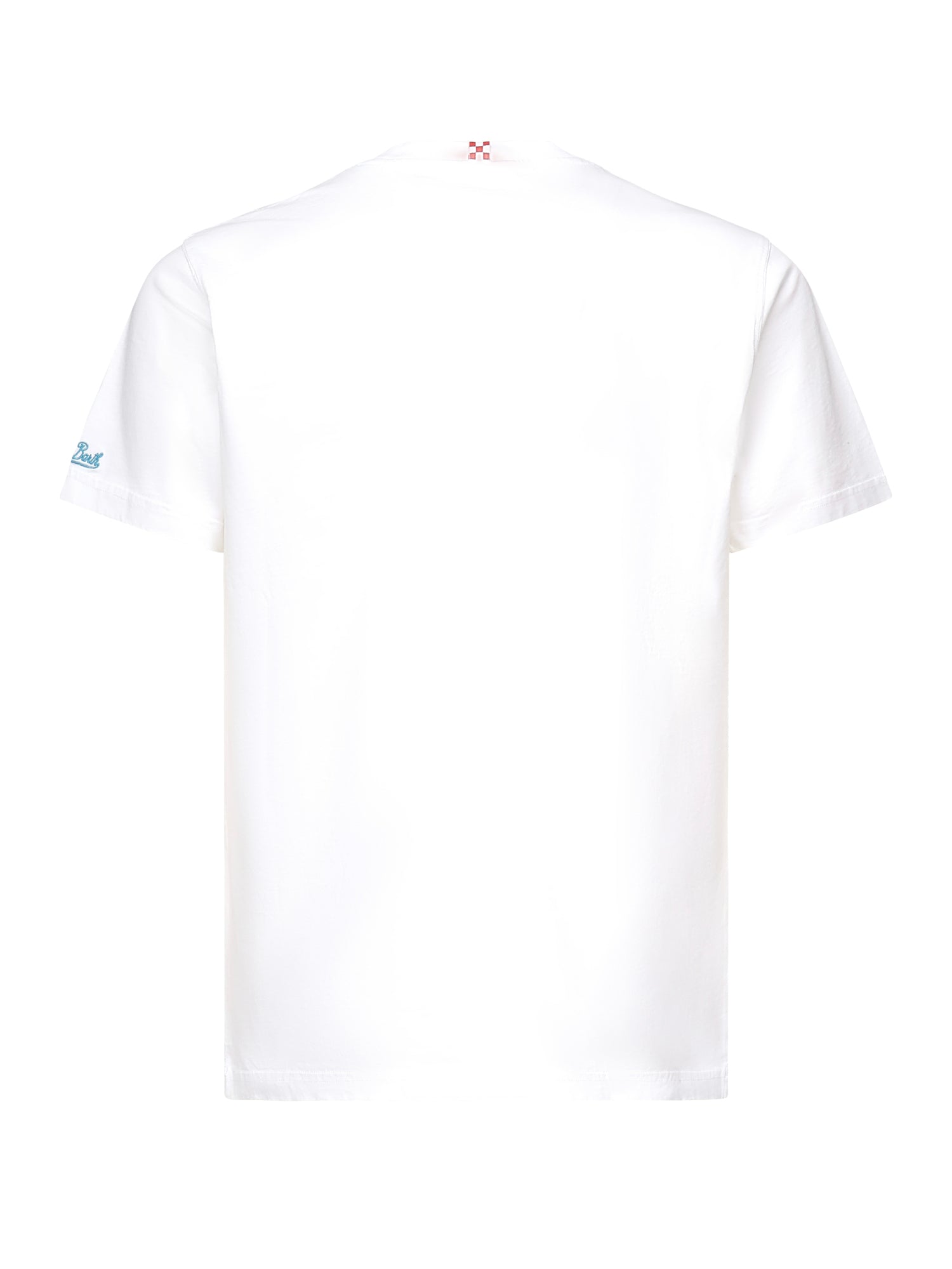 T-shirt Austin con ricamo e stampa AUS0001 05648H MC2 SAINT BARTH 