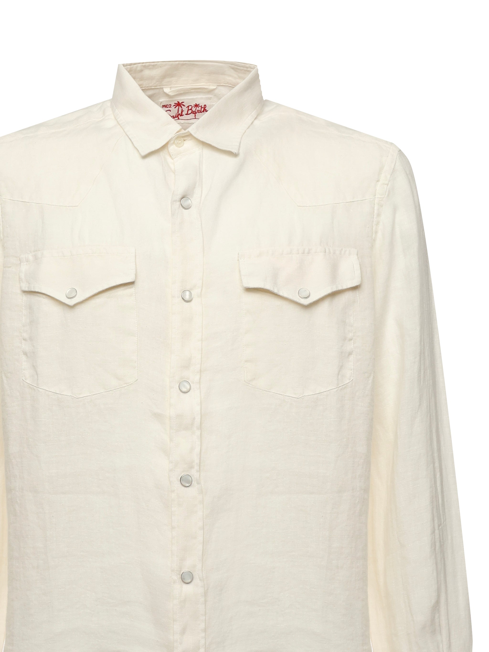 Camicia Greg in lino GRG0001 01033H MC2 SAINT BARTH 