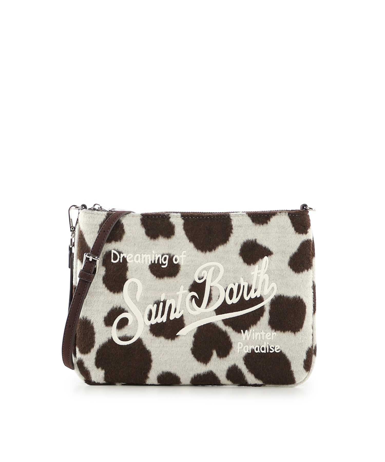 Pochette in misto lana con logo PAR0025 01434I MC2 SAINT BARTH 