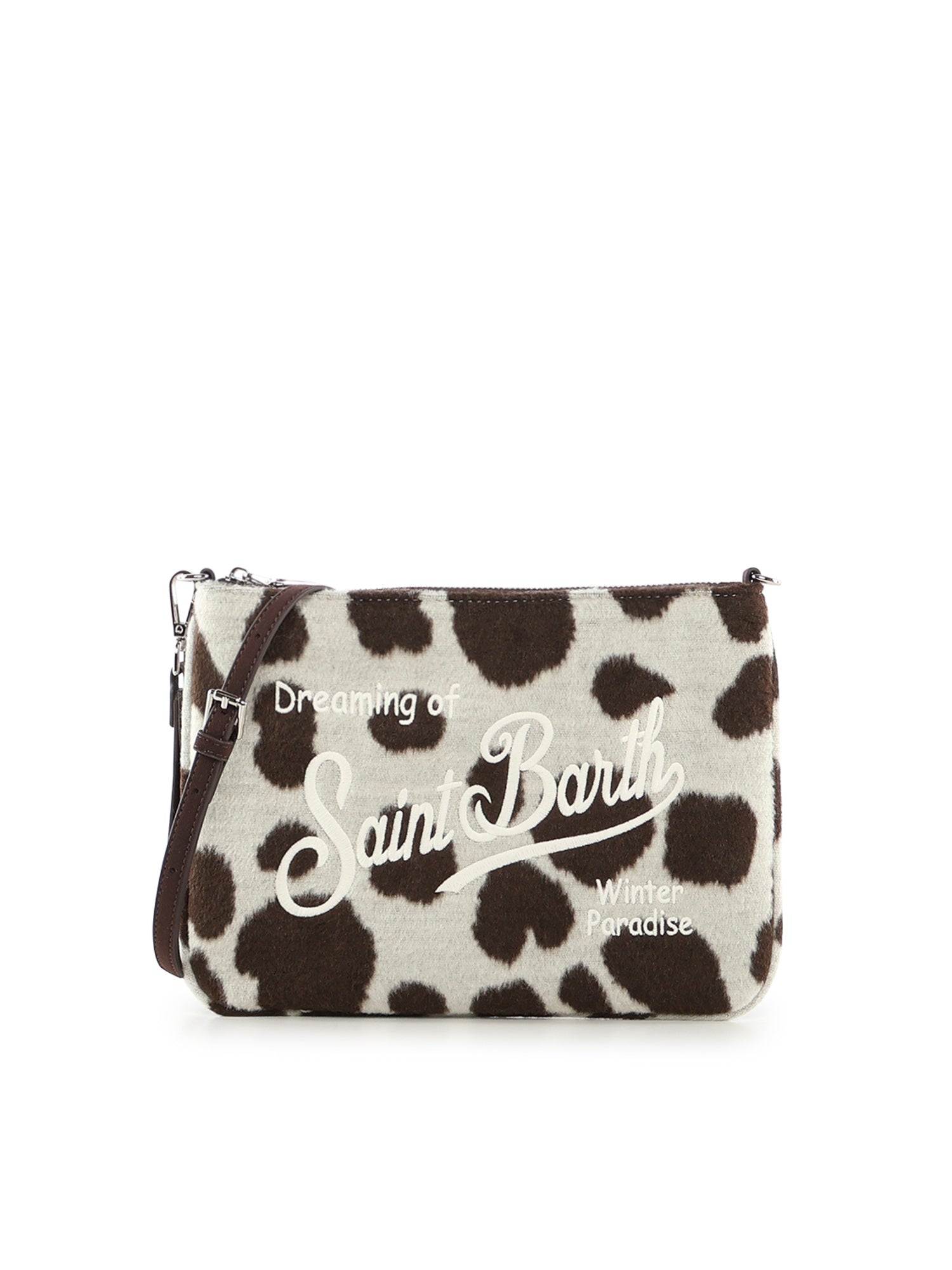 Pochette in misto lana con logo PAR0025 01434I MC2 SAINT BARTH 