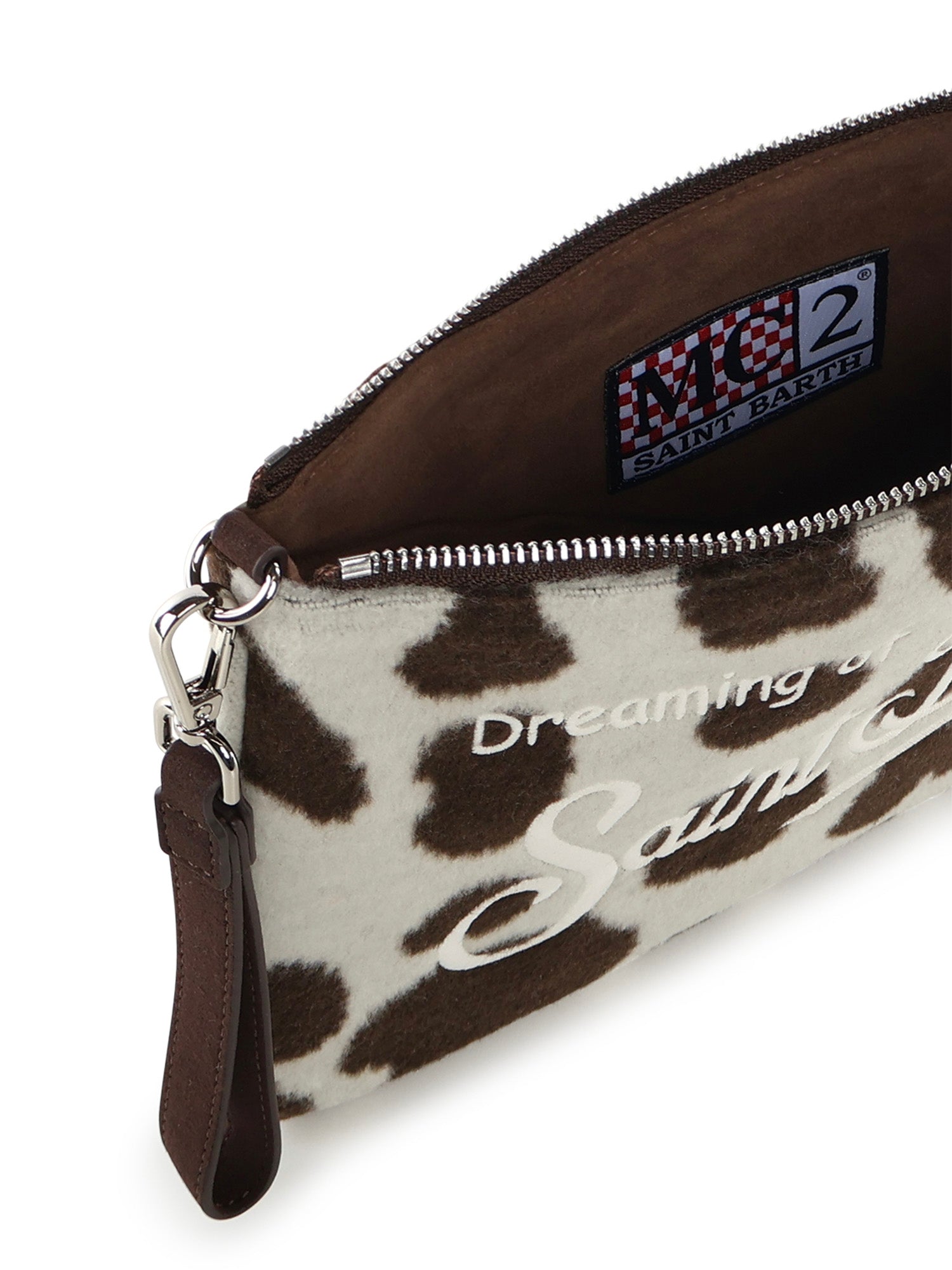 Pochette in misto lana con logo PAR0025 01434I MC2 SAINT BARTH 