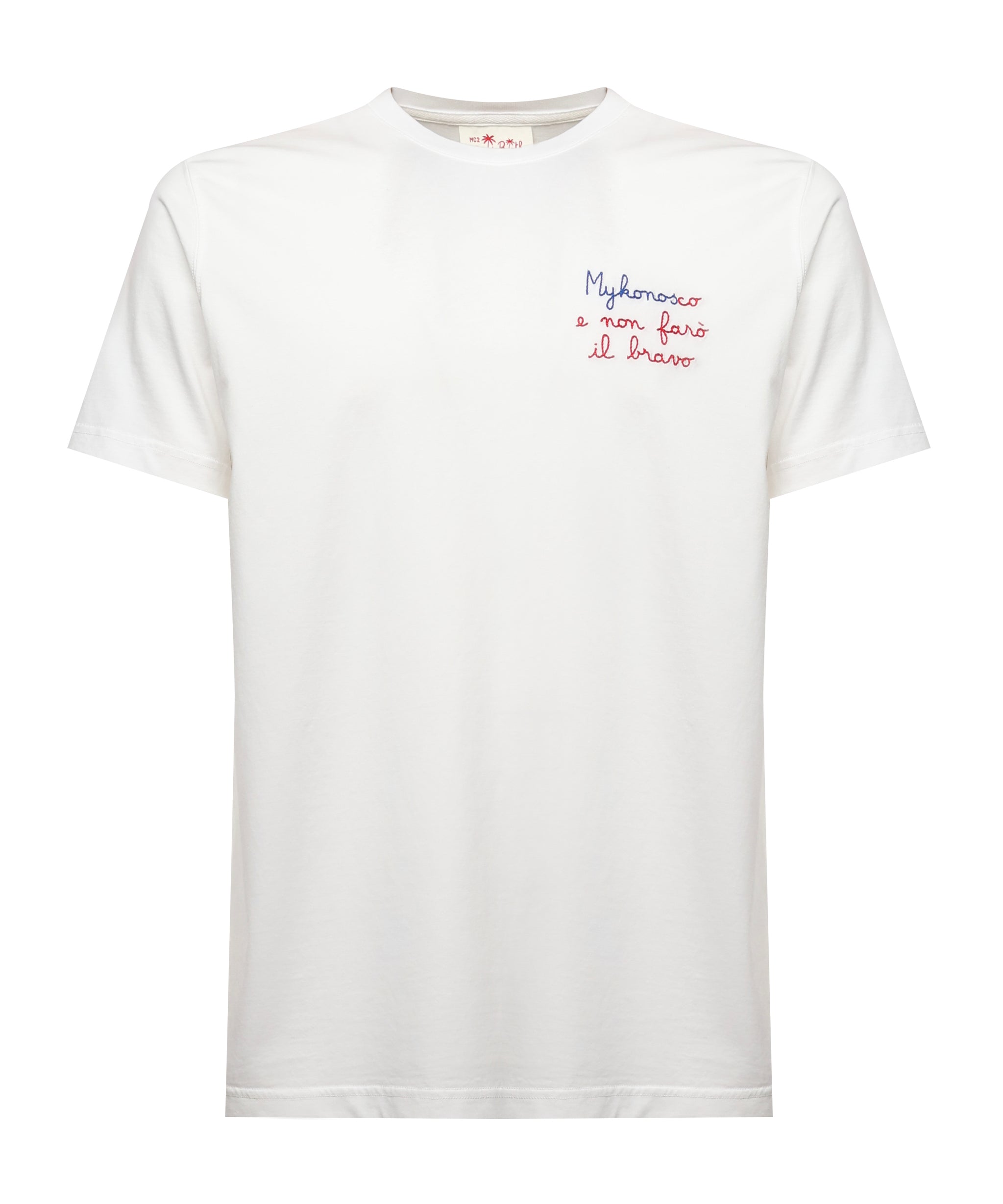 T-shirt con ricamo POT0001 05279H MC2 SAINT BARTH 