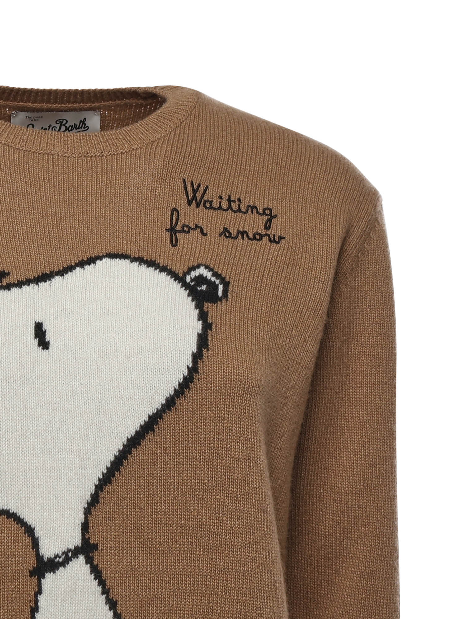 Maglione Snoopy in misto cashmere QUE0010 00435I MC2 SAINT BARTH 