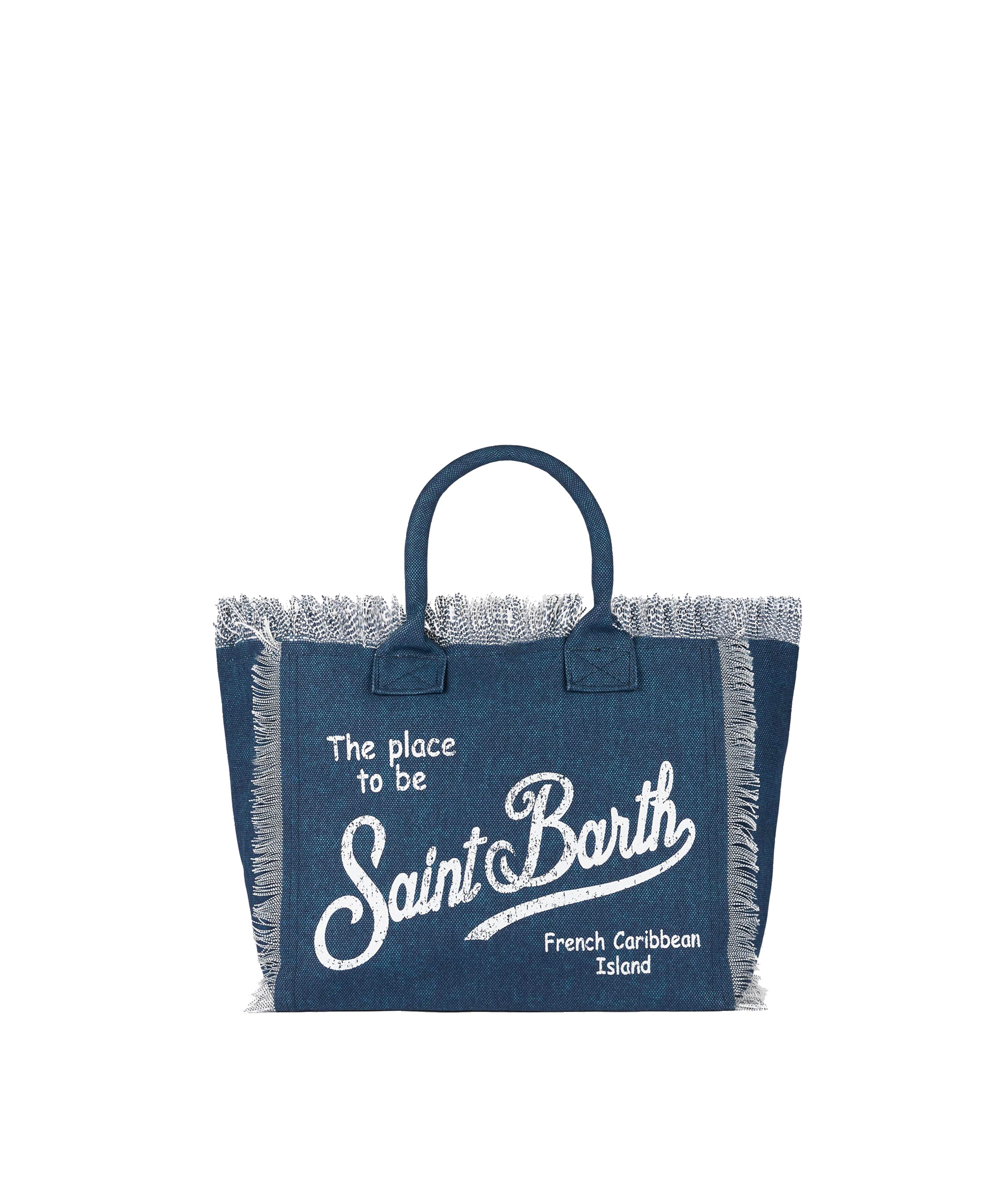 Borsa a mano Vanity in canvas di cotone VAMI001 03274H MC2 SAINT BARTH 