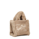 Mini bag Vanity shearling rib in misto lana VAMI022 00295I MC2 SAINT BARTH 