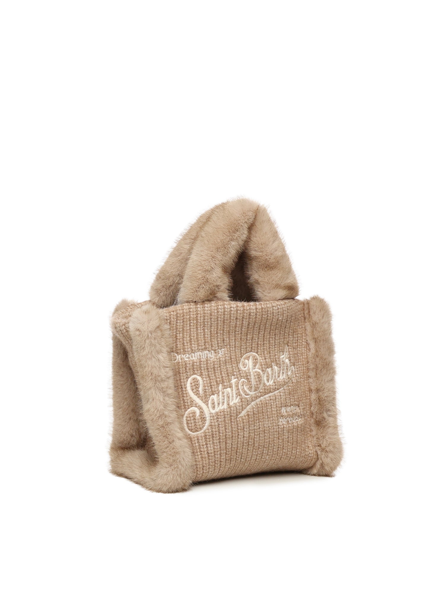 Mini bag Vanity shearling rib in misto lana VAMI022 00295I MC2 SAINT BARTH 