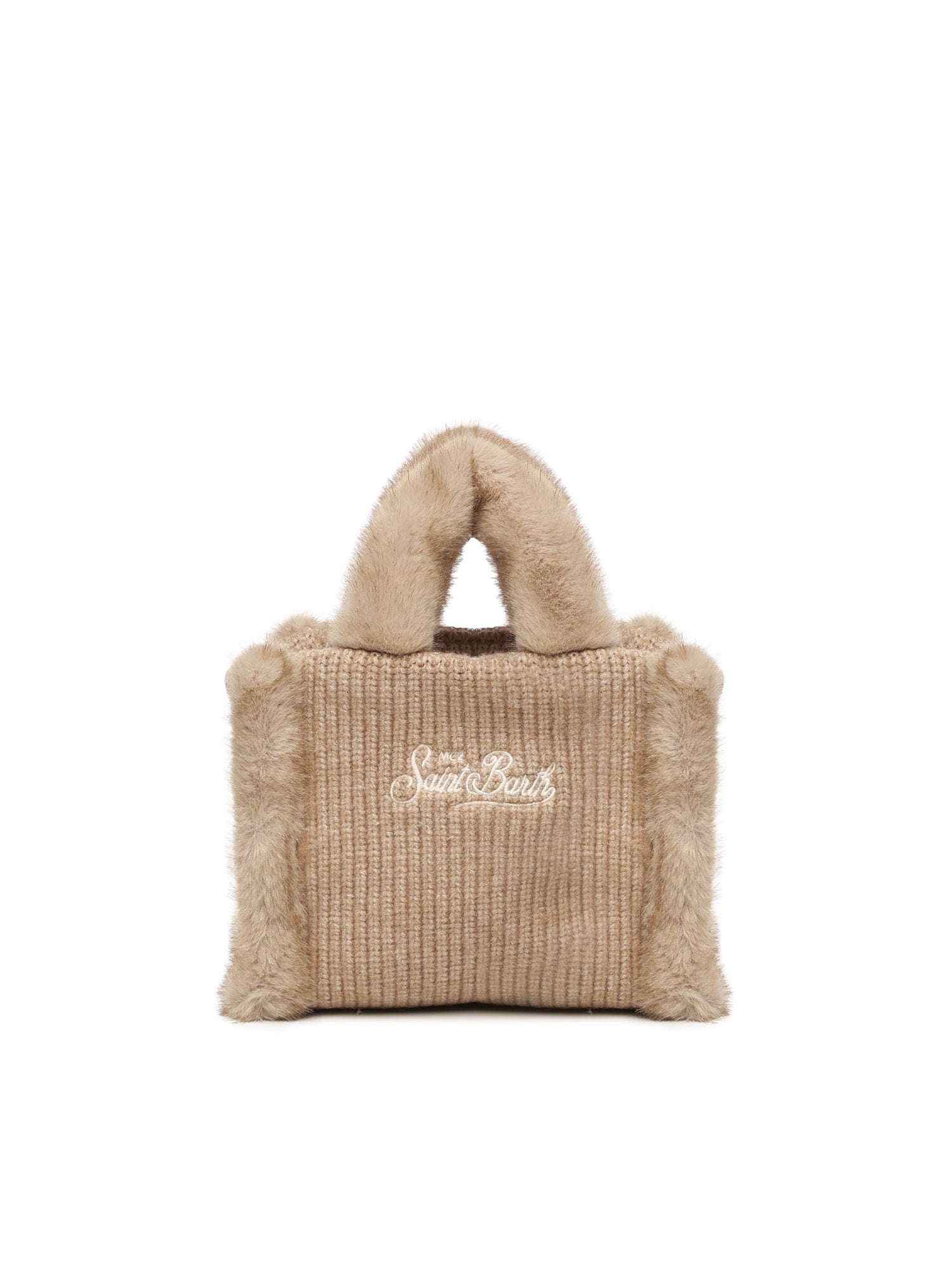 Mini bag Vanity shearling rib in misto lana VAMI022 00295I MC2 SAINT BARTH 