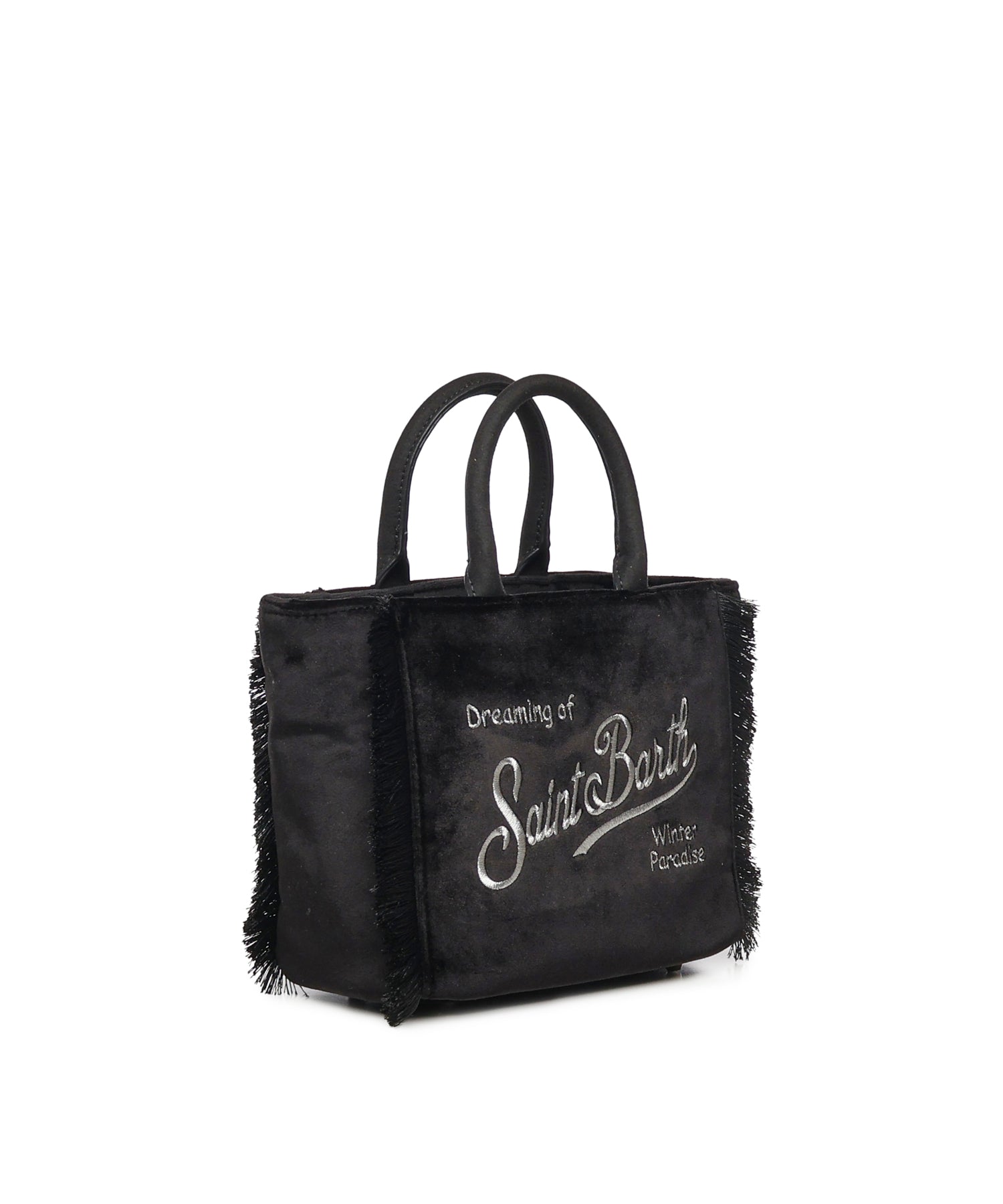 Mini bag Vanity velvet con logo VAMI027 00207I MC2 SAINT BARTH 