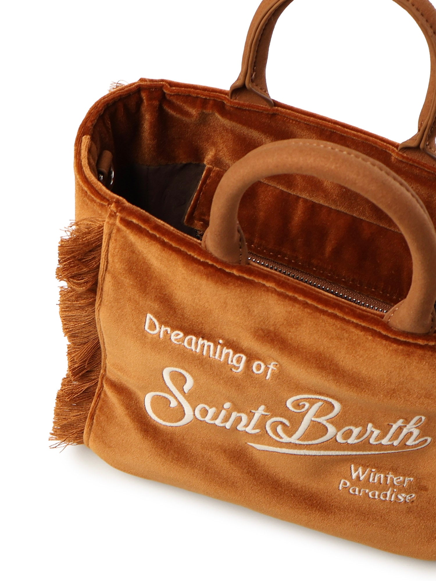 Mini bag Vanity velvet con logo <BR/> VAMI027 01042I MC2 SAINT BARTH 