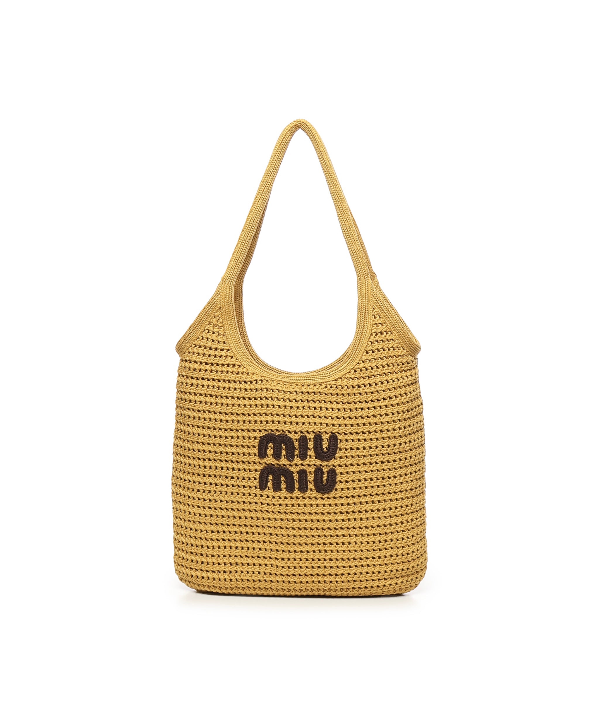 Tote bag IVY con logo 5BG231 ACQYF04GL MIU MIU 