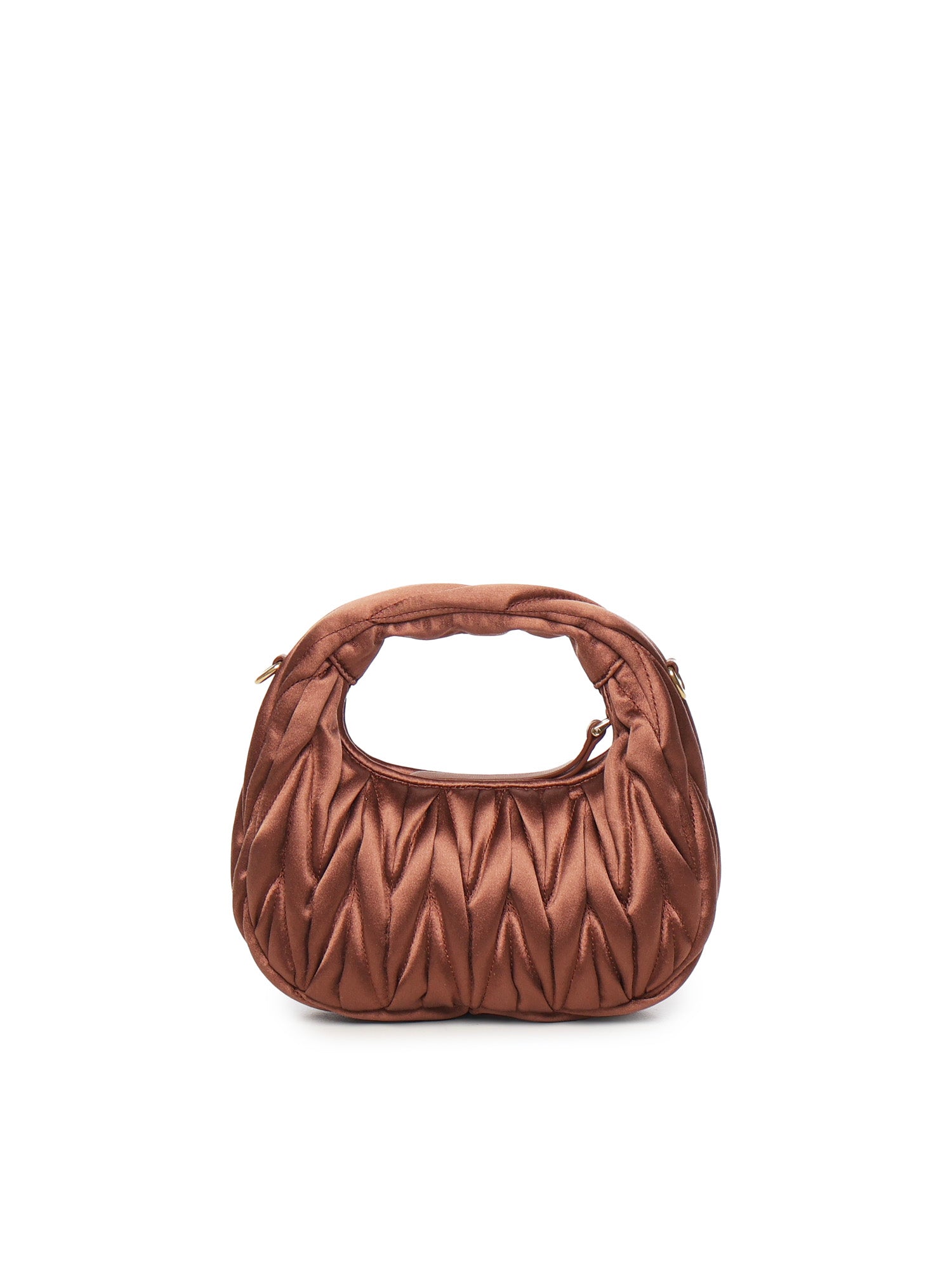 Mini bag Wander in raso trapuntato 5BP078 2BD8F0324 MIU MIU 