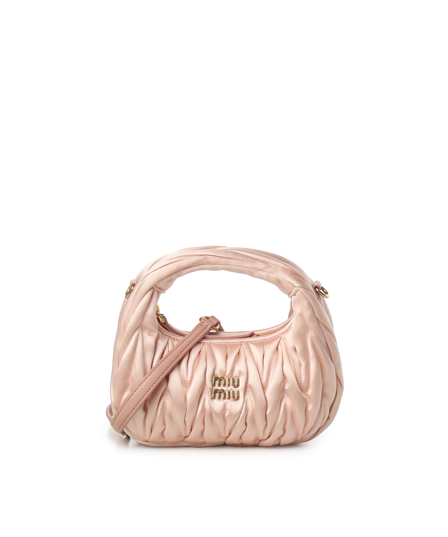 Mini bag Wander in raso trapuntato 5BP078 2BD8F0615 MIU MIU 