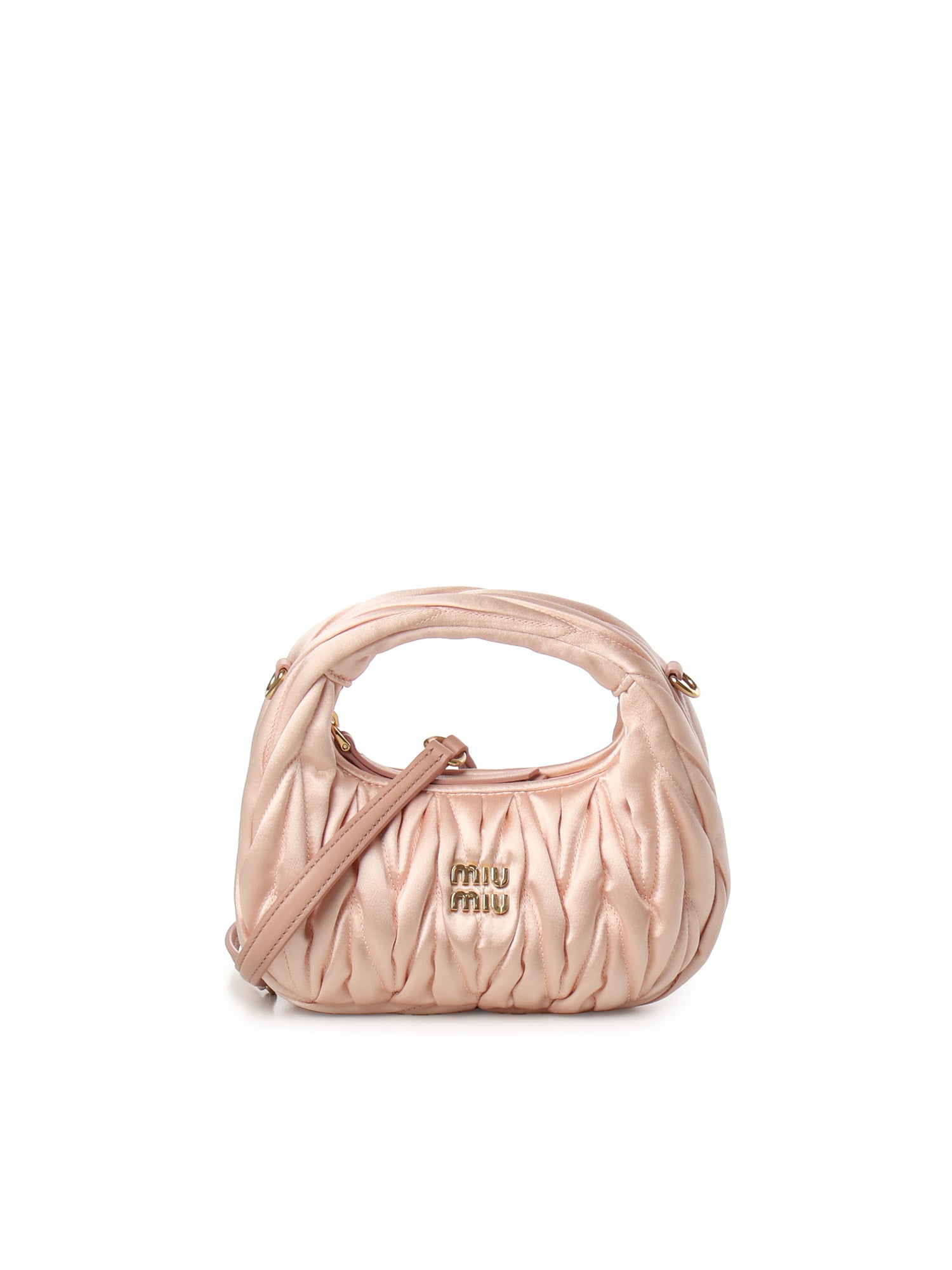 Mini bag Wander in raso trapuntato 5BP078 2BD8F0615 MIU MIU 