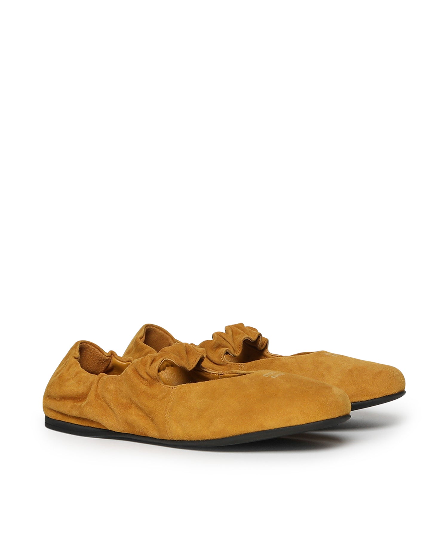 Ballerine Ruches in camoscio 5F340E 008F0R55 MIU MIU 