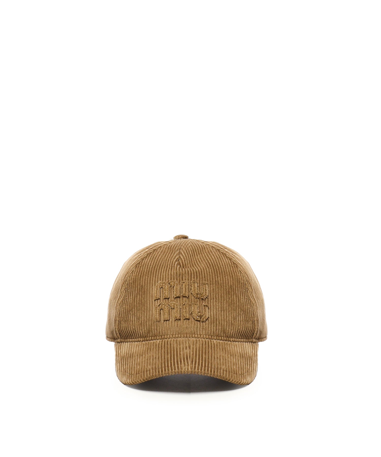 Cappello da baseball in velluto a coste 5HC179 2F81F0401 MIU MIU 
