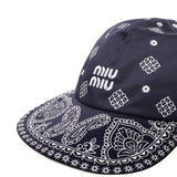 Cappello da baseball con logo 5HC369 2IC9F022X MIU MIU 
