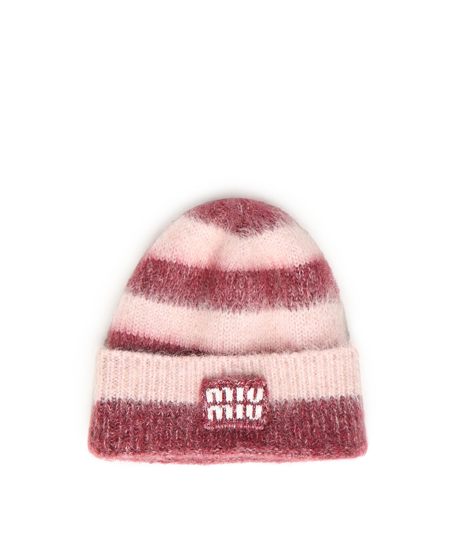 Cappello in mohair con logo 5HC378 2CVEF04BG MIU MIU 