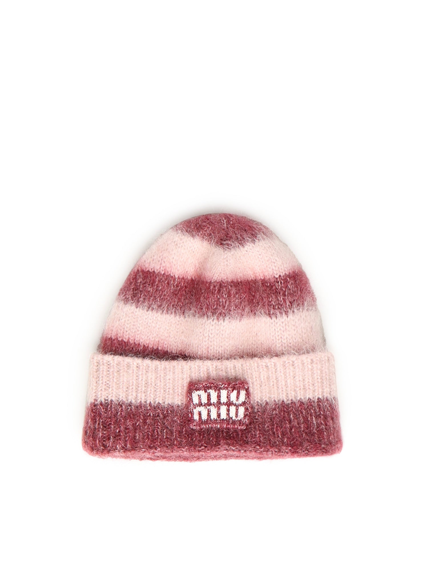Cappello in mohair con logo 5HC378 2CVEF04BG MIU MIU 