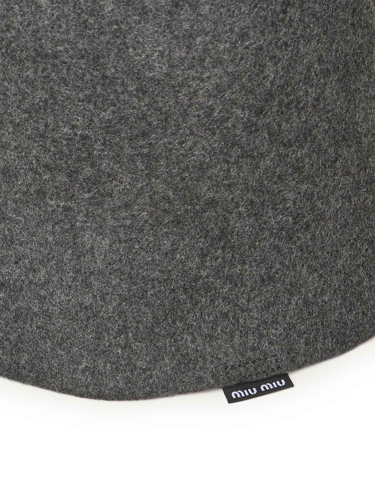 Cappello cilindrico in lana 5HC425 2DUFF0684 MIU MIU 
