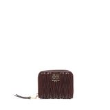 Portamonete in nappa matelassé 5MM268 AFPPF0007 MIU MIU 