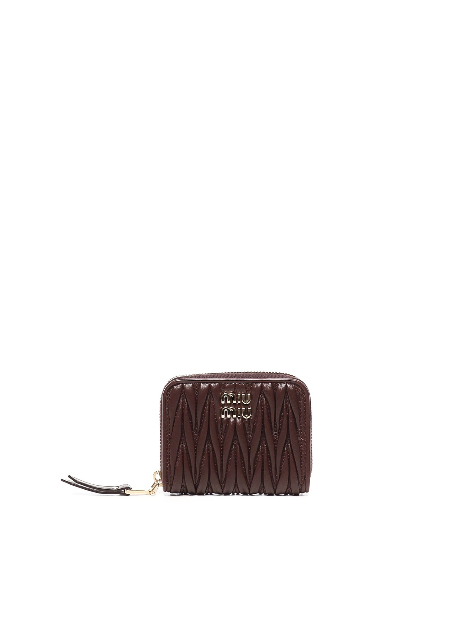 Portamonete in nappa matelassé 5MM268 AFPPF0007 MIU MIU 