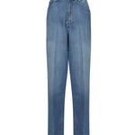 Jeans in denim con logo GWP394 17GGF0076 MIU MIU 