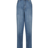 Jeans in denim con logo GWP394 17GGF0076 MIU MIU 