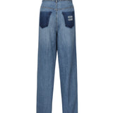 Jeans in denim con logo GWP394 17GGF0076 MIU MIU 