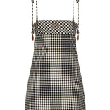 Mini abito a quadri MF5860 12OFF0964 MIU MIU 