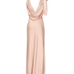 Abito lungo in satin MF5894 1254F0924 MIU MIU 