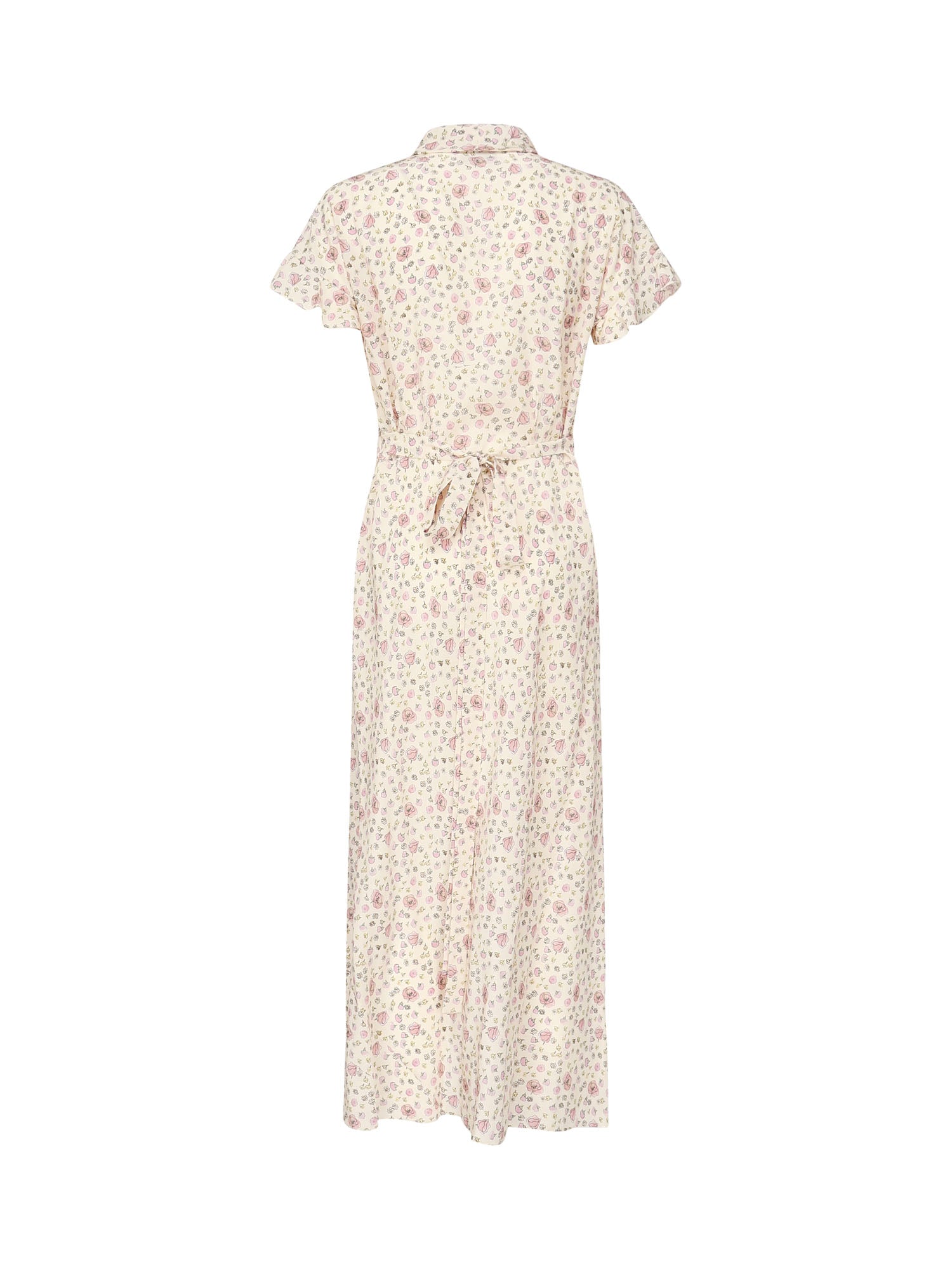 Abito lungo in crêpe de Chine MF5971 175RF0770 MIU MIU 