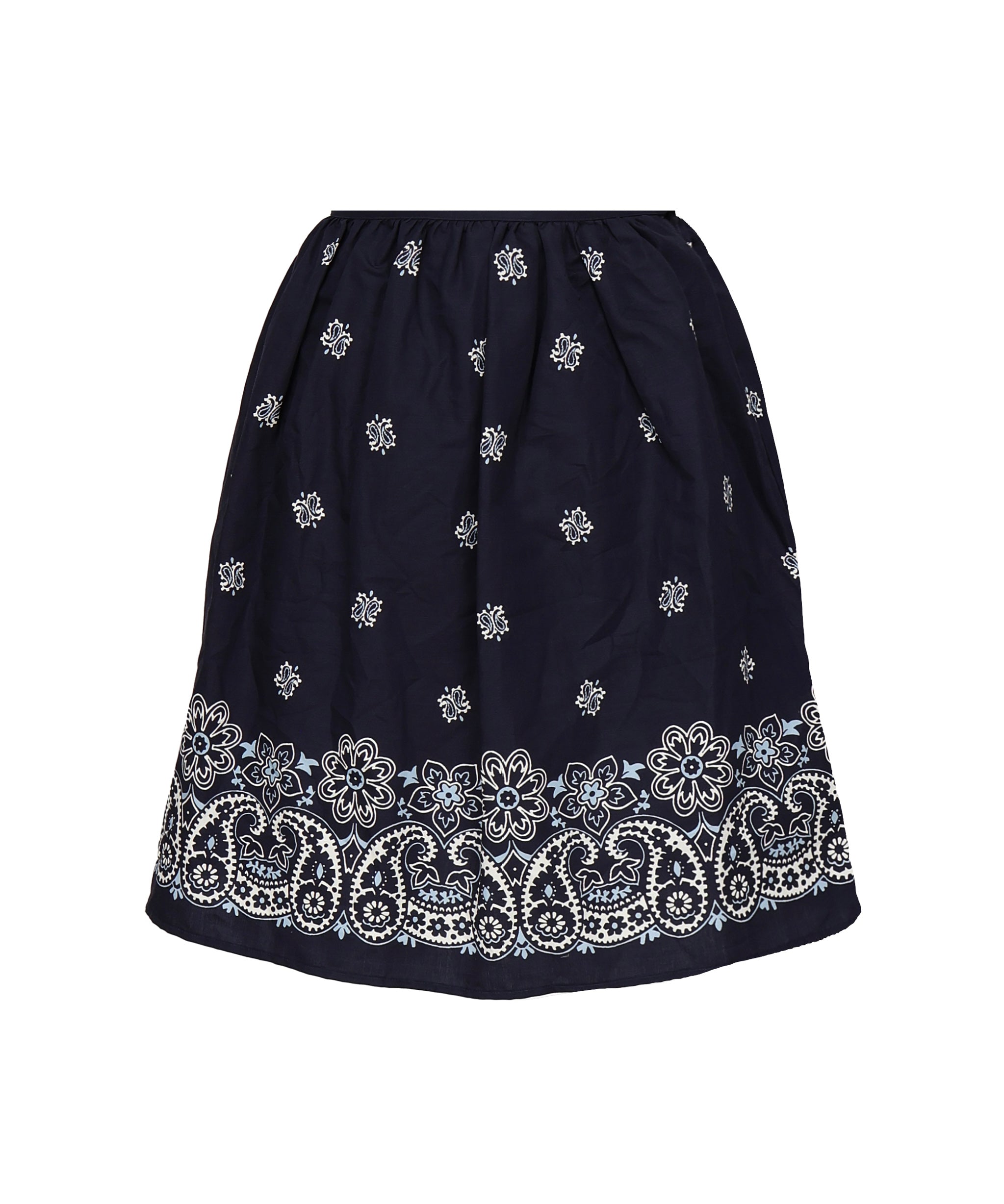 Gonna in popeline fiammato con stampa<BR/> MG2425 17X0F022X MIU MIU 