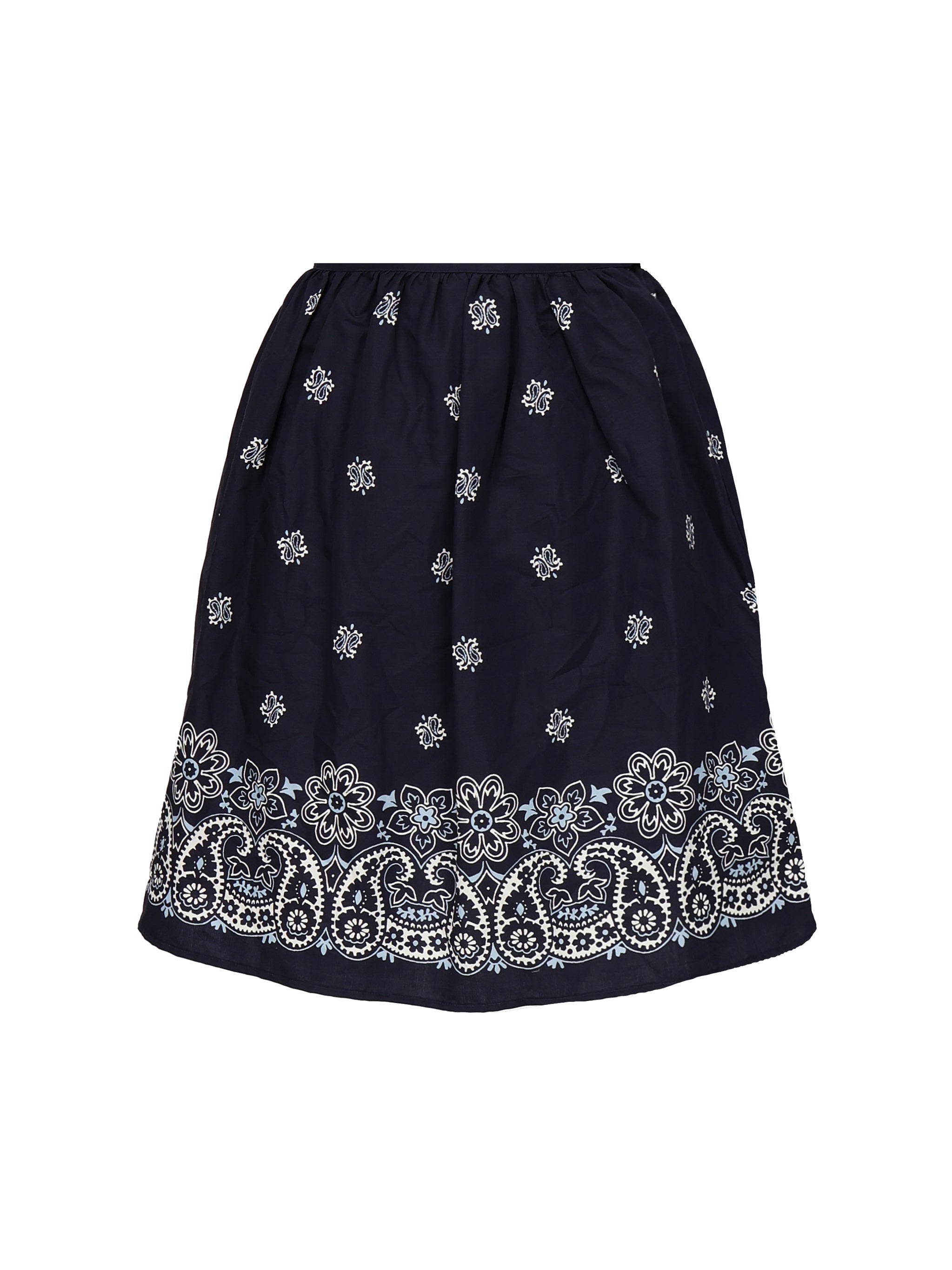 Gonna in popeline fiammato con stampa<BR/> MG2425 17X0F022X MIU MIU 