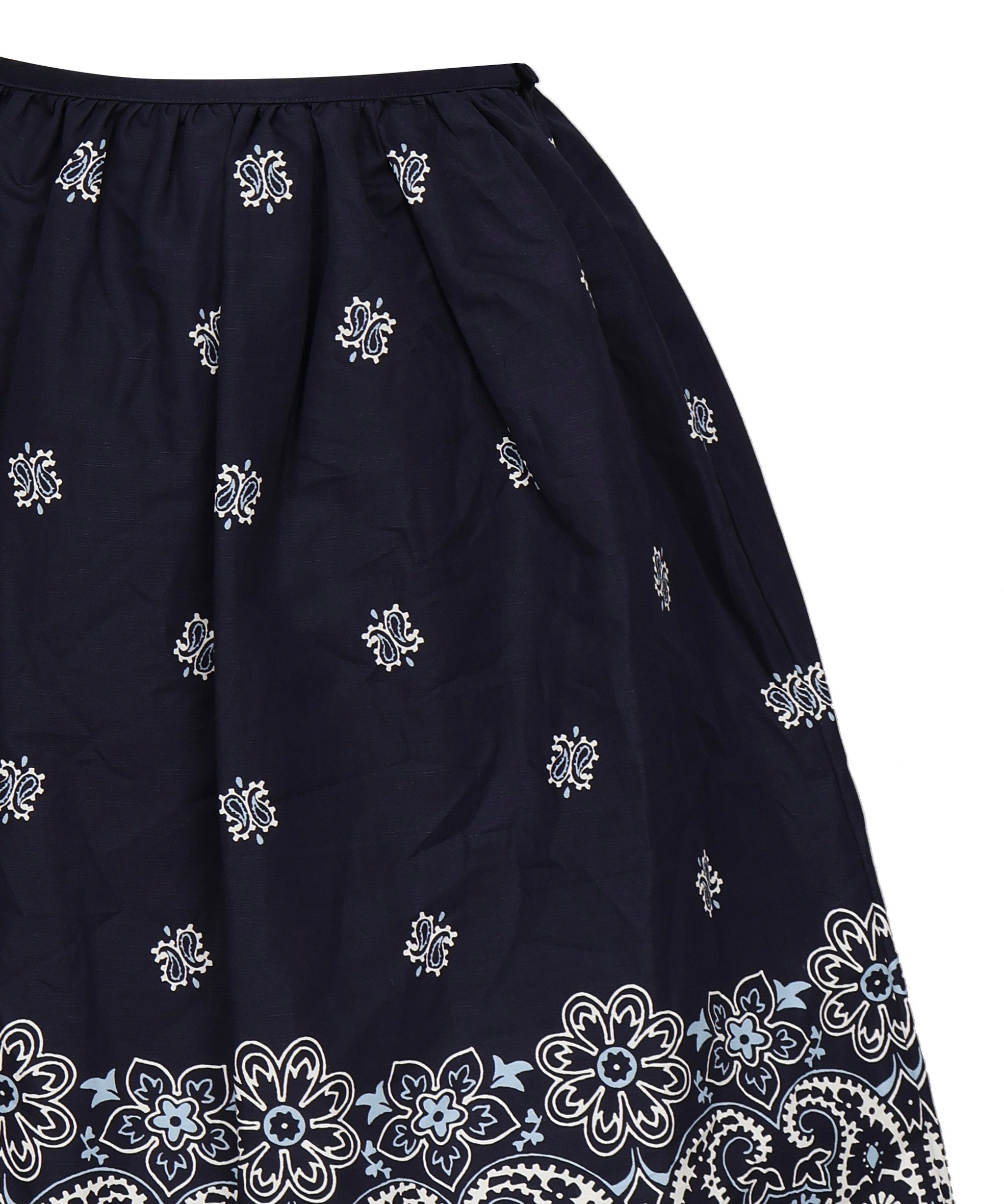Gonna in popeline fiammato con stampa<BR/> MG2425 17X0F022X MIU MIU 