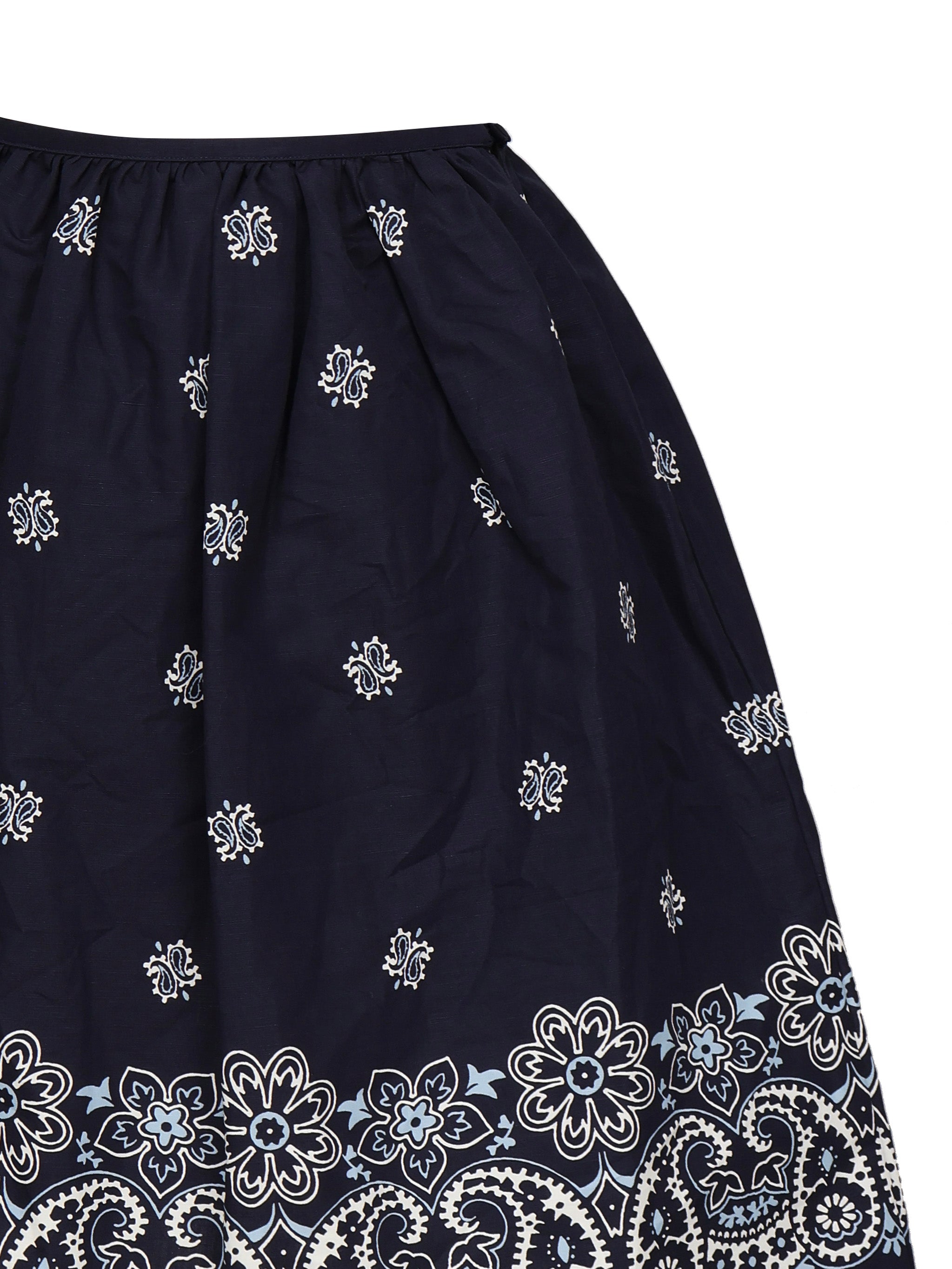 Gonna in popeline fiammato con stampa<BR/> MG2425 17X0F022X MIU MIU 