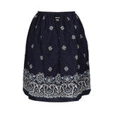 Gonna in popeline fiammato con stampa<BR/> MG2425 17X0F022X MIU MIU 