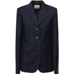Giacca monopetto in kid mohair MH1991 12I1F0124 MIU MIU 