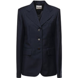 Giacca monopetto in kid mohair MH1991 12I1F0124 MIU MIU 
