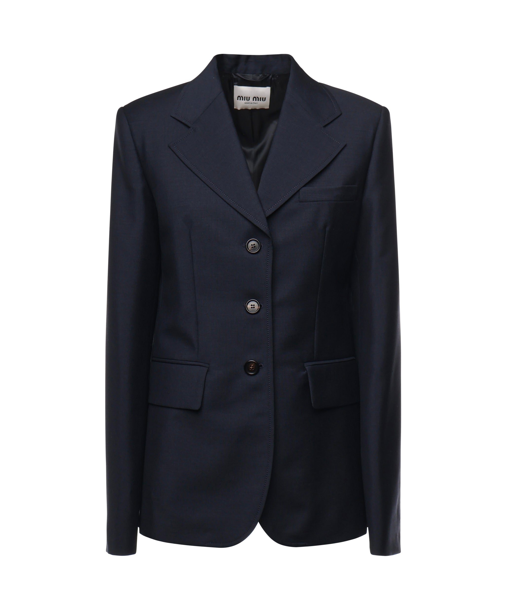 Giacca monopetto in kid mohair MH1991 12I1F0124 MIU MIU 