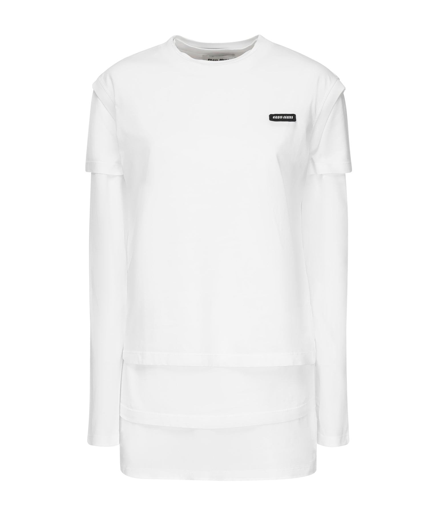 Set di tre t-shirt in jersey<BR/> MJE15 17UZF0UP4 MIU MIU 