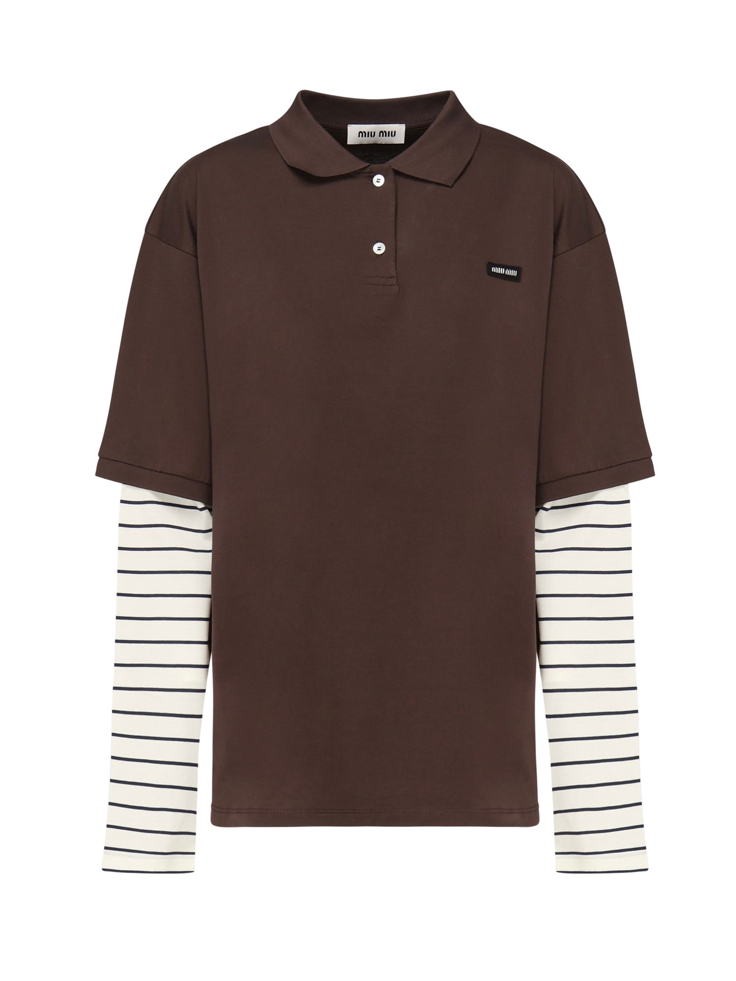 Polo in jersey MJL076 17ORF0RQM MIU MIU 