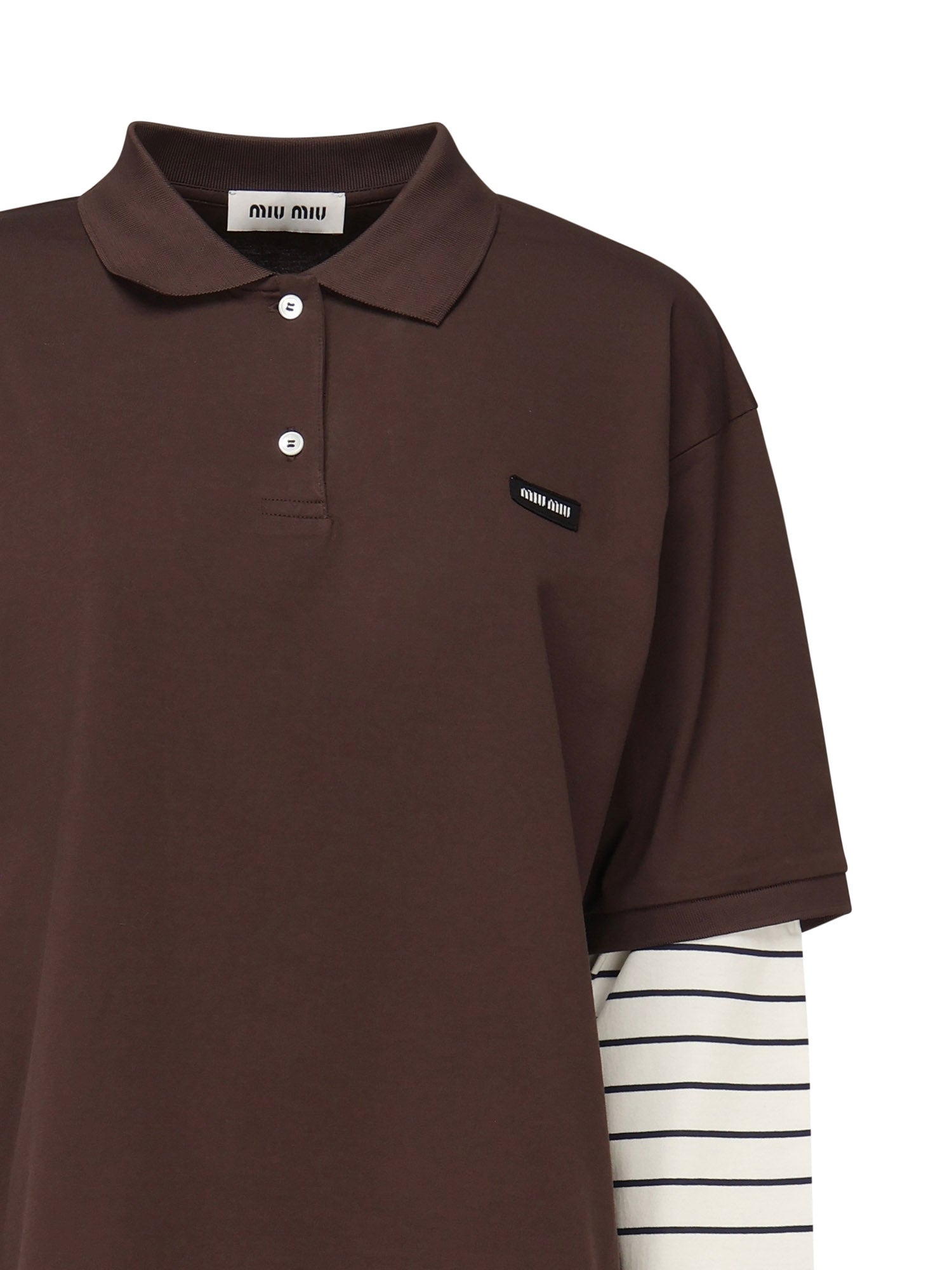 Polo in jersey MJL076 17ORF0RQM MIU MIU 