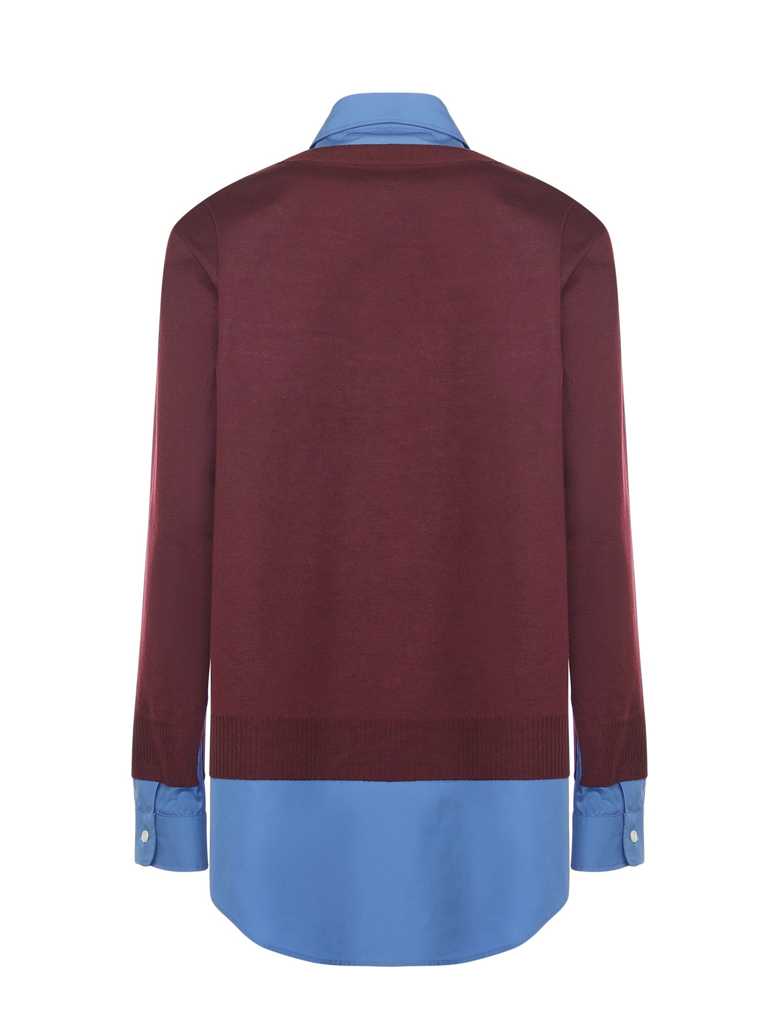 Camicia In Cashmere E Popeline MK1962 17HJF041F MIU MIU 