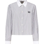 Camicia in popeline a righe<BR/> MK1971 174TF0963 MIU MIU 