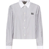 Camicia in popeline a righe<BR/> MK1971 174TF0963 MIU MIU 