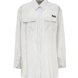 Camicia in crêpe de Chine MK1974 177WF0EK1 MIU MIU 